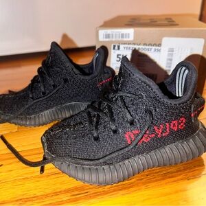 The Yeezy 350 V2 “Bred” Black Red